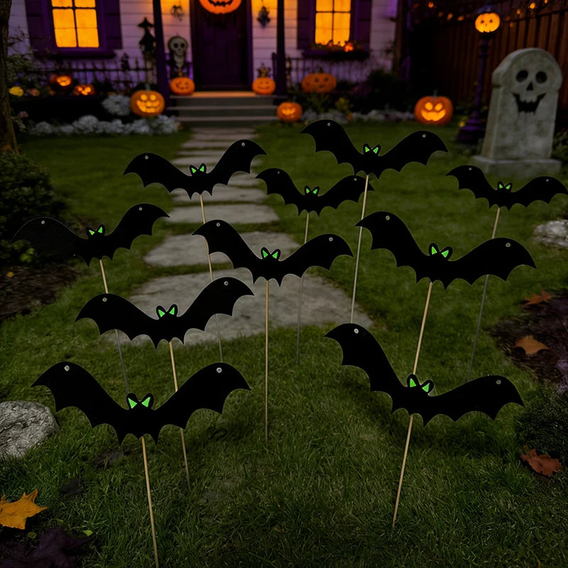 Halloween Wall Bats Glow-In-The-Dark Multi-Size Set