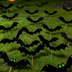 Halloween Wall Bats Glow-In-The-Dark Multi-Size Set