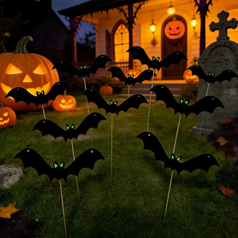 Halloween Wall Bats Glow-In-The-Dark Multi-Size Set