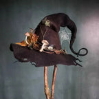 Halloween Witch Hat Adjustable Fit Soft Lightweight