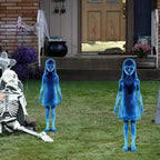 Halloween Yard Decoration Lighted Twin Ghosts Weatherproof