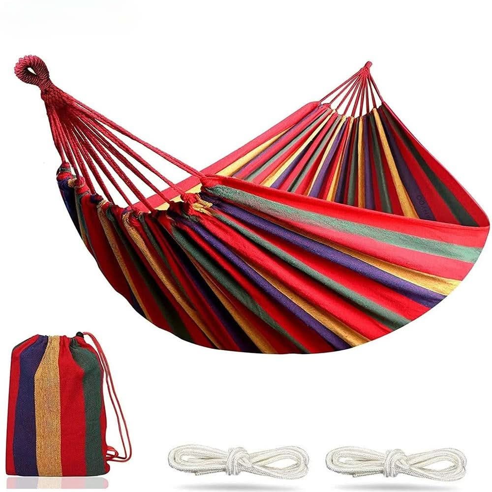 Hammock For Two Portable Breathable Cotton Blend