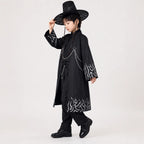 Hanbok Costume Set Silver Flame Mesh Hat & Chains