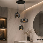 Hand-Blown Glass Adjustable Cord Pendant Light (Switchable LED)