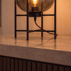 Hand-Blown Glass LED-Compatible Table Lamp