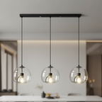 Hand-Blown Smoked Glass Dimmable Pendant Light (Hardwired)