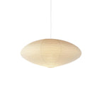 Hand-Bonded Glare-Free Mulberry Paper Pendant Light (Adjustable Height)