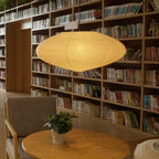 Hand-Bonded Glare-Free Mulberry Paper Pendant Light (Adjustable Height)