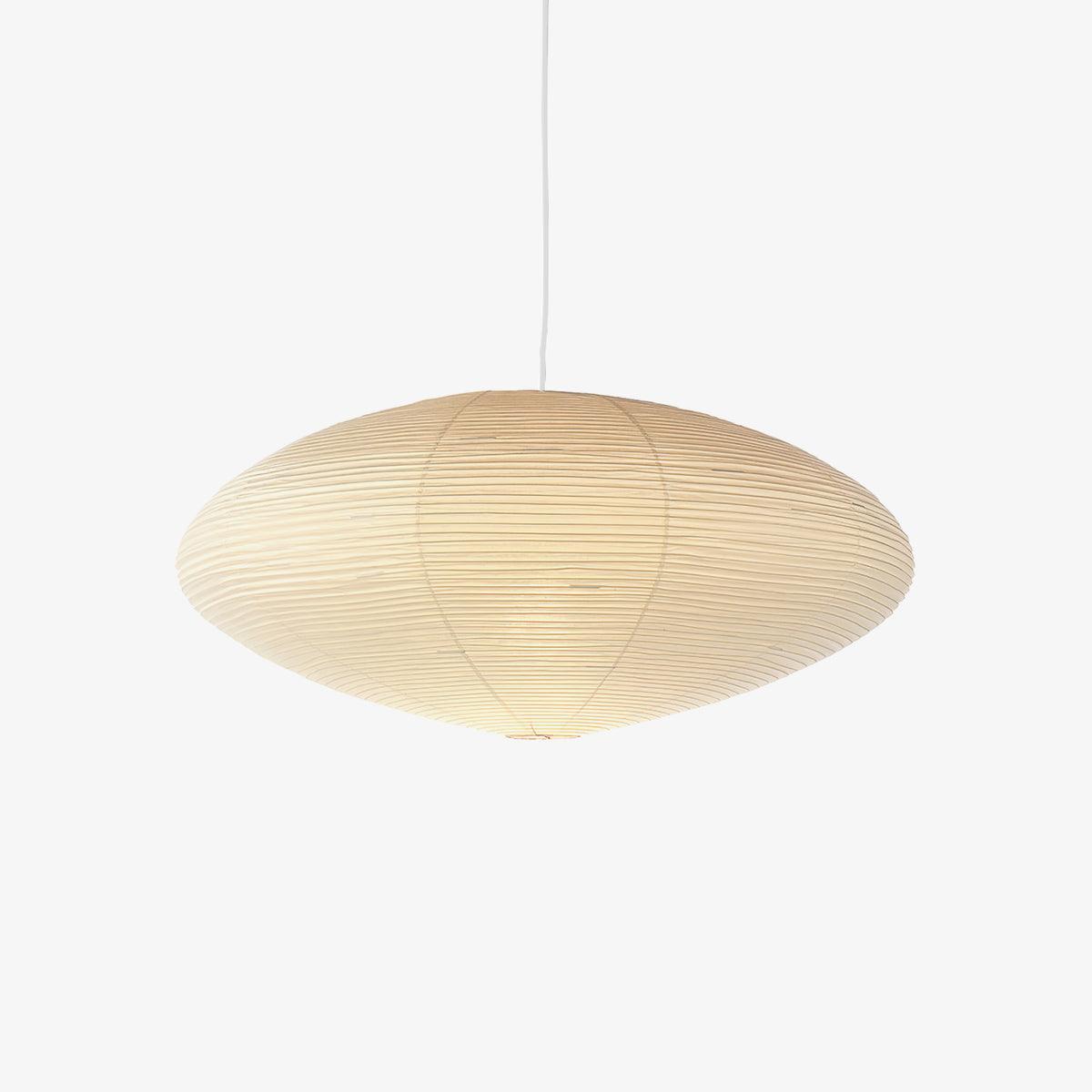 Hand-Bonded Glare-Free Mulberry Paper Pendant Light (Adjustable Height)