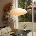 Hand-Bonded Glare-Free Mulberry Paper Pendant Light (Adjustable Height)