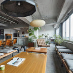 Hand-Bonded Glare-Free Mulberry Paper Pendant Light (Adjustable Height)