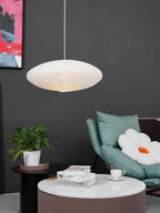 Hand-Bonded Glare-Free Mulberry Paper Pendant Light (Adjustable Height)