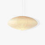 Hand-Bonded Glare-Free Mulberry Paper Pendant Light (Adjustable Height)