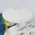 Hand-Bonded Glare-Free Mulberry Paper Pendant Light (Adjustable Height)
