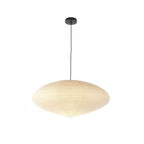 Hand-Bonded Glare-Free Mulberry Paper Pendant Light (Adjustable Height)