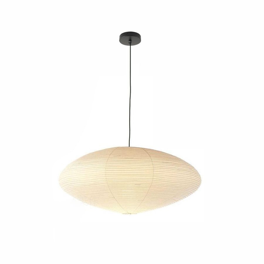 Hand-Bonded Glare-Free Mulberry Paper Pendant Light (Adjustable Height)