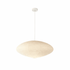 Hand-Bonded Glare-Free Mulberry Paper Pendant Light (Adjustable Height)