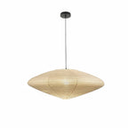 Hand-Bonded Glare-Free Mulberry Paper Pendant Light (Adjustable Height)