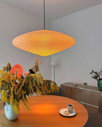 Hand-Bonded Glare-Free Mulberry Paper Pendant Light (Adjustable Height)