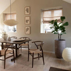 Hand-Bonded Glare-Free Mulberry Paper Pendant Light (Adjustable Height)
