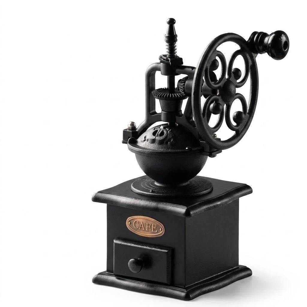 Hand-Crank Coffee Grinder Ceramic Burrs Portable