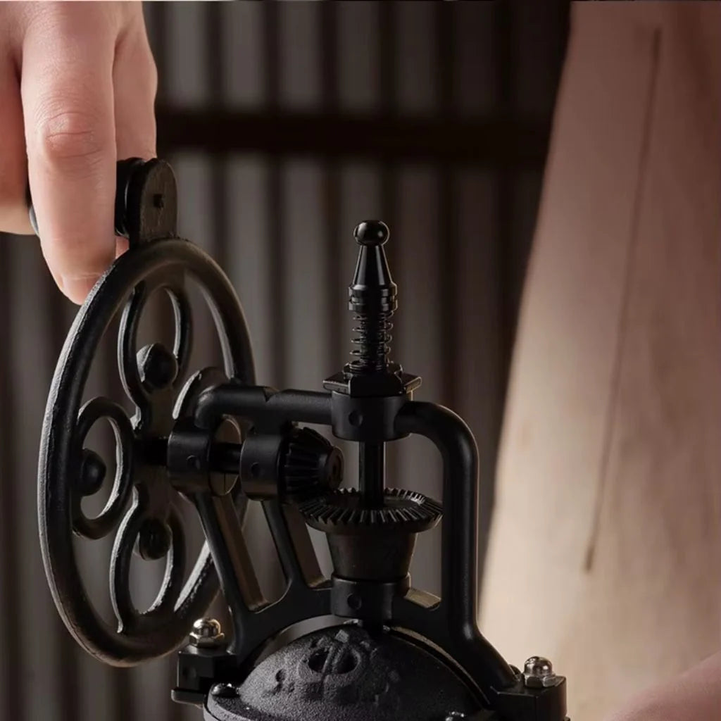 Hand-Crank Coffee Grinder Ceramic Burrs Portable