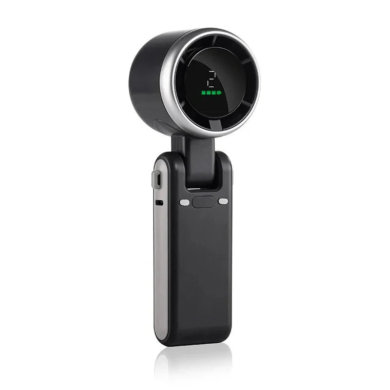 Hand Fan Foldable 3-in-1 LCD & USB-C Rechargeable