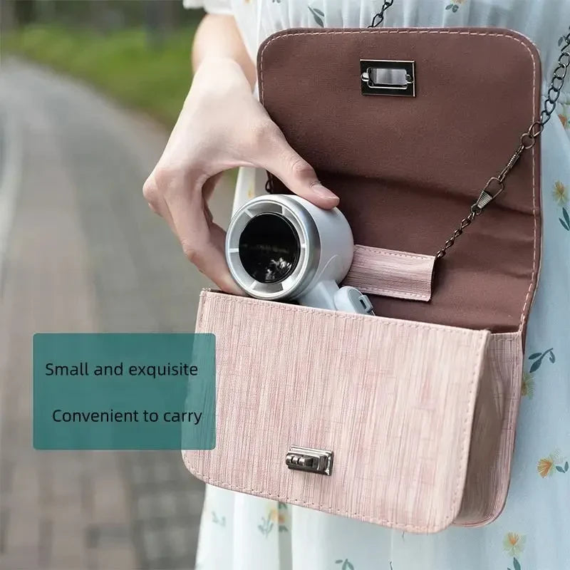 Hand Fan Foldable 3-in-1 LCD & USB-C Rechargeable