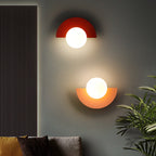 Hand-Finished Glass Globe & Minimalist Iron Frame Wall Sconce