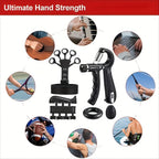 Hand & Forearm Training Set 5-Piece Compact & Portable