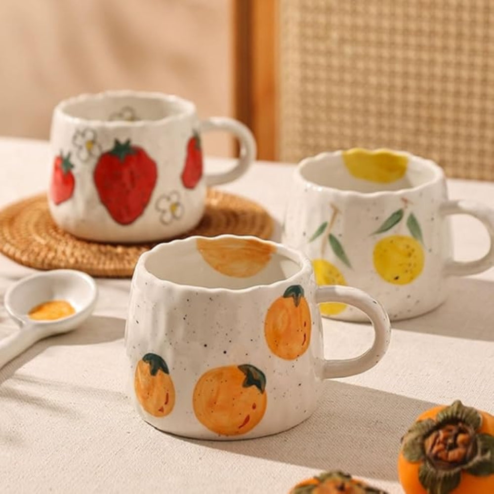 Hand-Glazed High-Fired Ceramic Coffee Mug (300ml)
