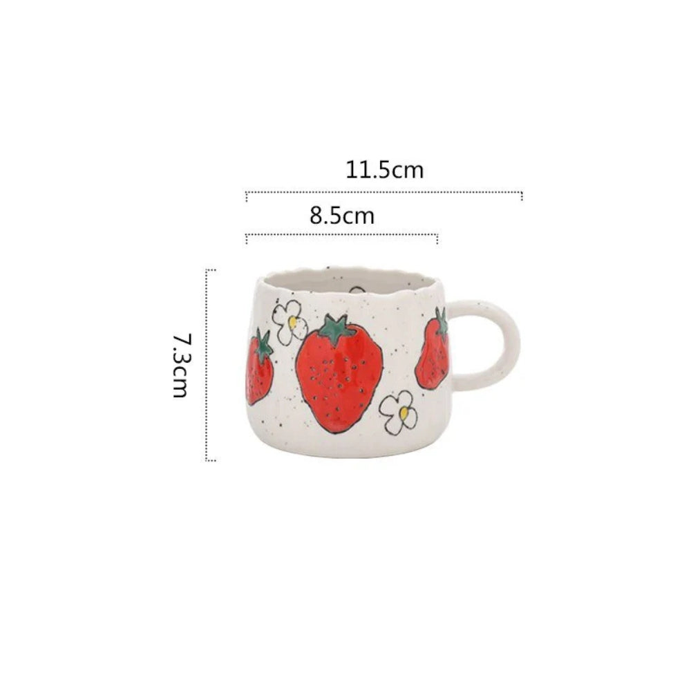 Hand-Glazed High-Fired Ceramic Coffee Mug (300ml)