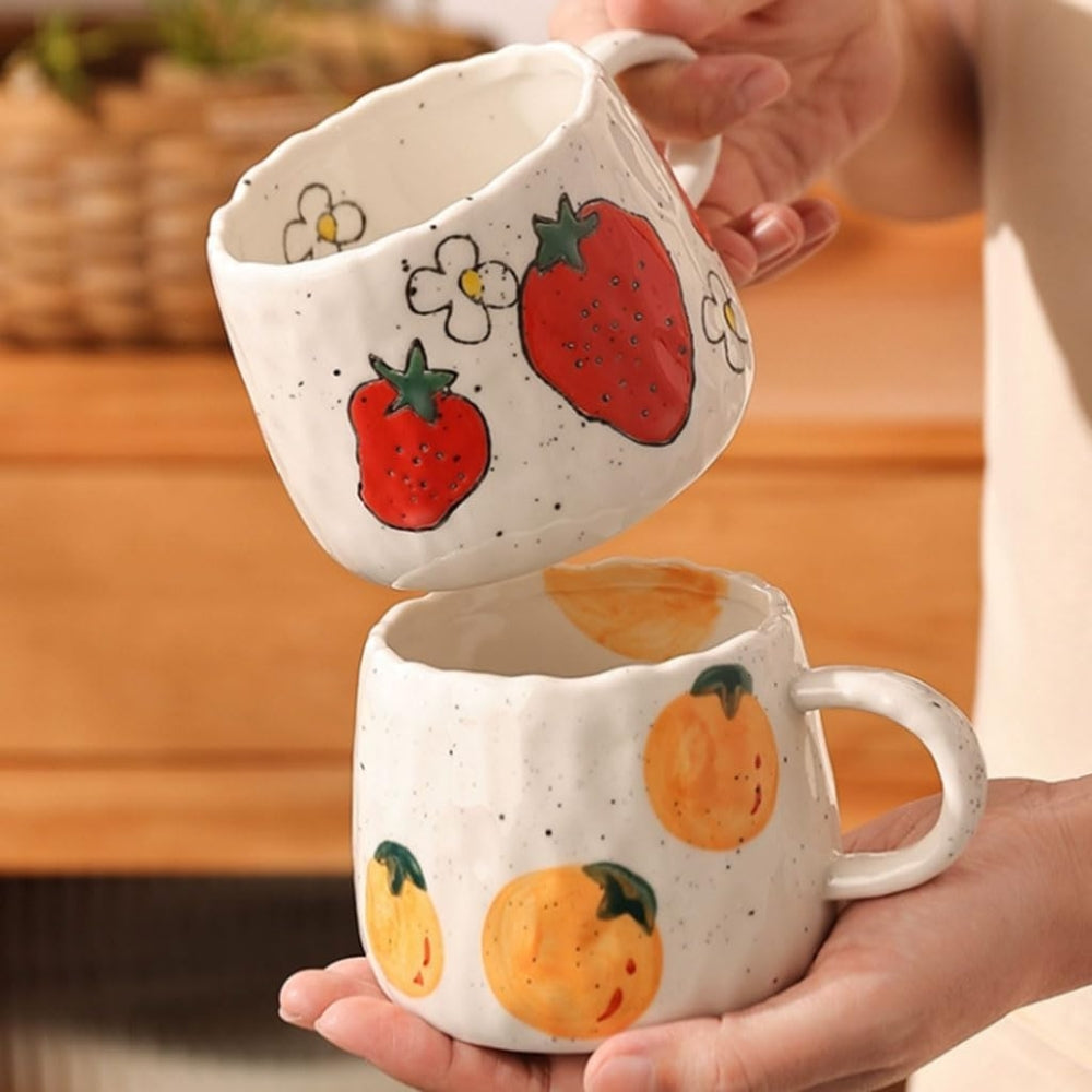 Hand-Glazed High-Fired Ceramic Coffee Mug (300ml)
