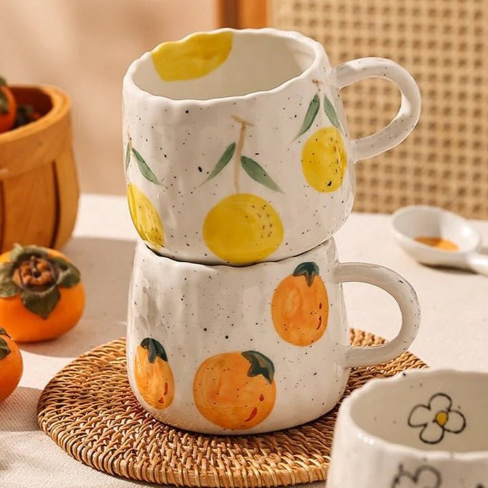 Hand-Glazed High-Fired Ceramic Coffee Mug (300ml)