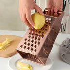 Hand Grater Stainless Steel Ergonomic Handle Textured Surface