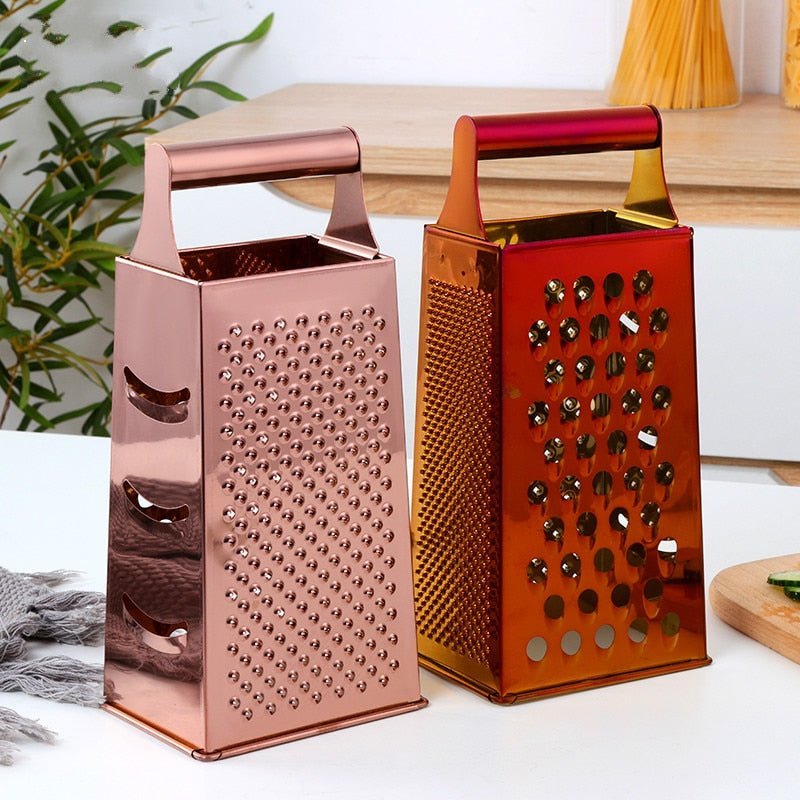 Hand Grater Stainless Steel Ergonomic Handle Textured Surface