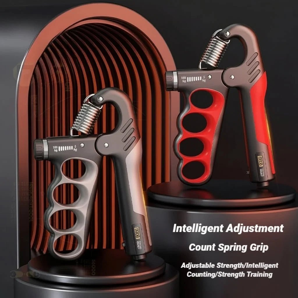 Hand Grip Trainer Adjustable Resistance 11–220 Lbs Digital Counter