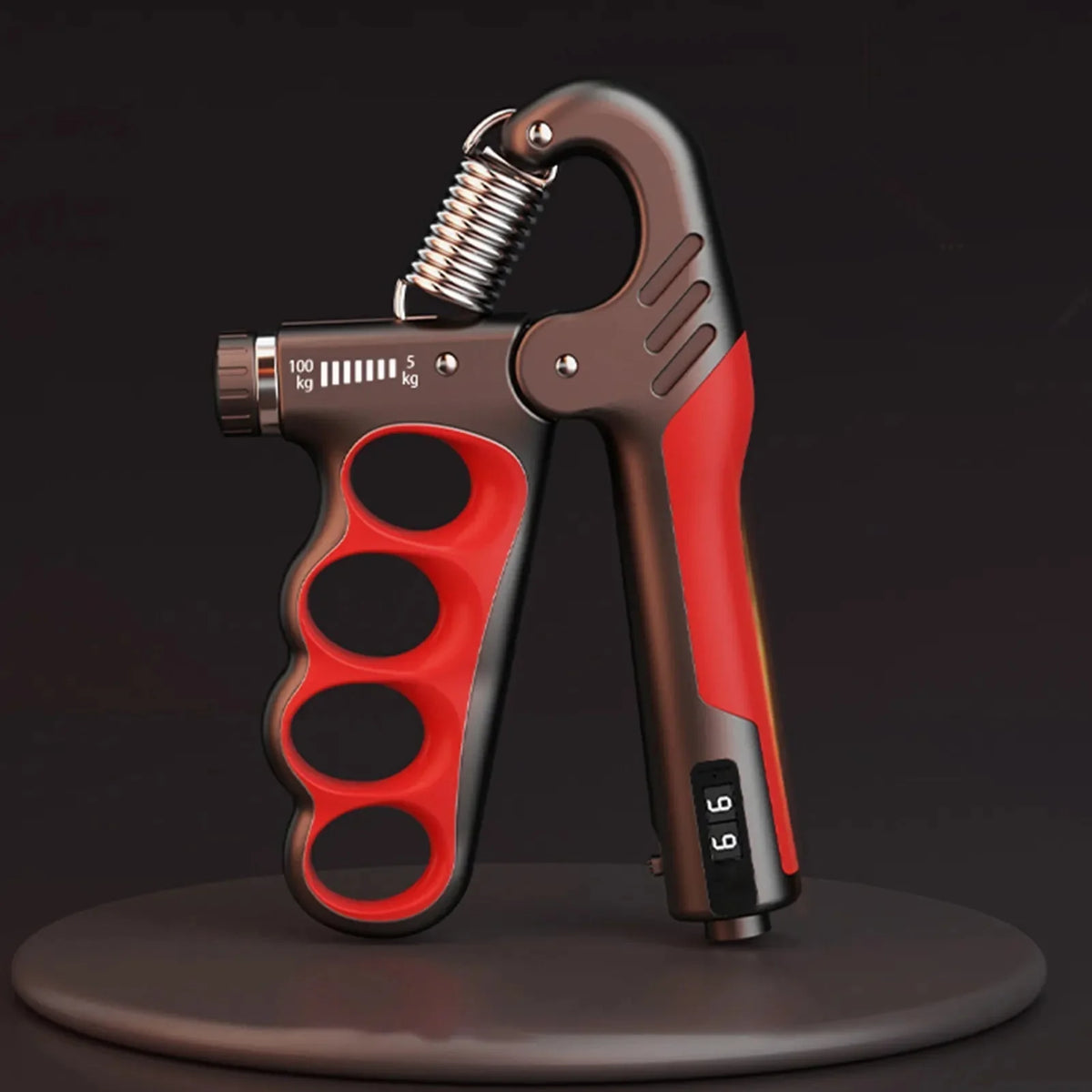 Hand Gripper Adjustable Up To 220 lb Built-In Counter