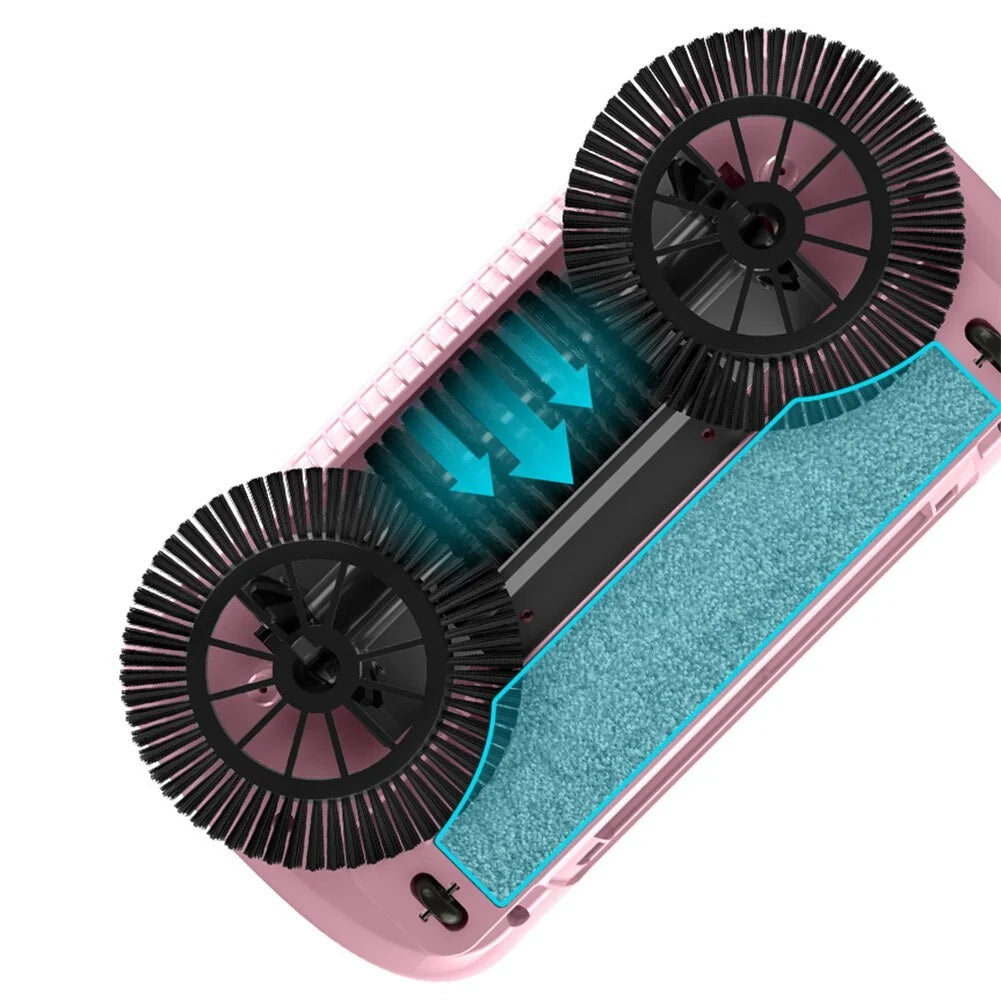 Hand Push Sweeper 3-in-1 360° Rotating Cordless