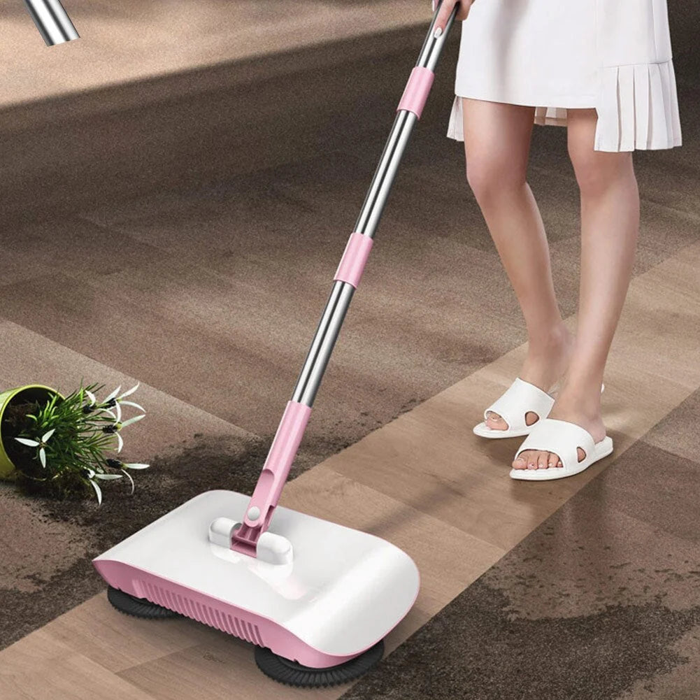 Hand Push Sweeper 3-in-1 360° Rotating Cordless