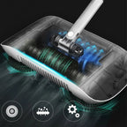 Hand Push Sweeper 3-in-1 360° Rotating Cordless