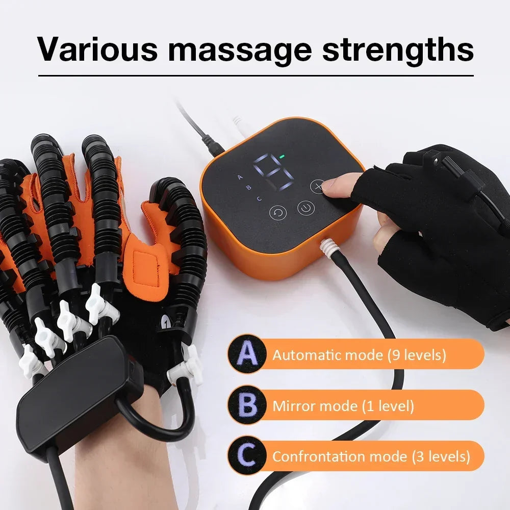 Hand Rehabilitation Glove 3 Modes Vibration & Heated Compression