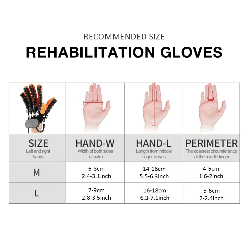 Hand Rehabilitation Glove 3 Modes Vibration & Heated Compression