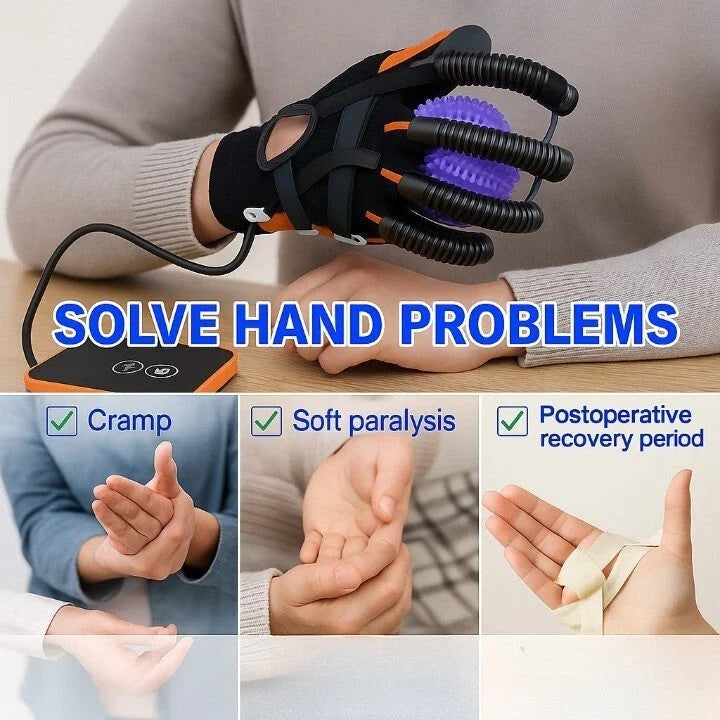 Hand Rehabilitation Gloves Automatic Air-Pressure & Independent Finger Control