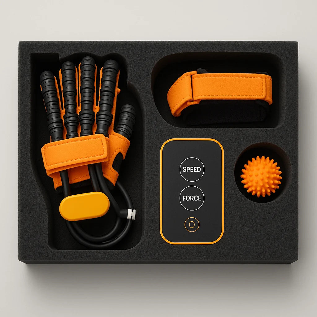Hand Rehabilitation Gloves Automatic Air-Pressure & Independent Finger Control