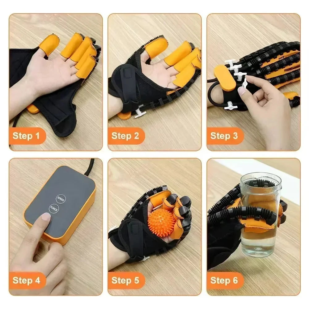 Hand Rehabilitation Gloves Automatic Air-Pressure & Independent Finger Control