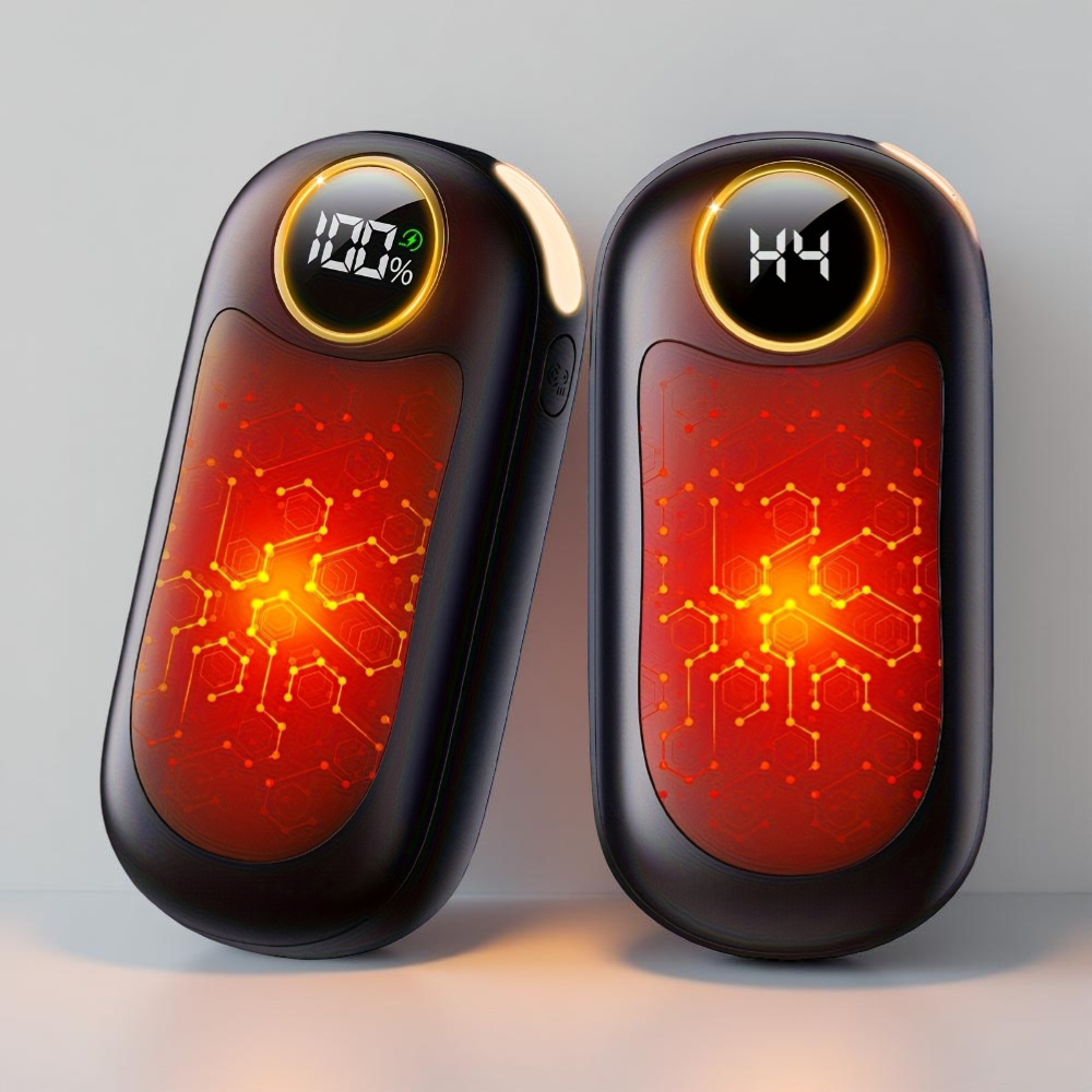 Hand Warmer Set USB Rechargeable Aluminum Dual Pack