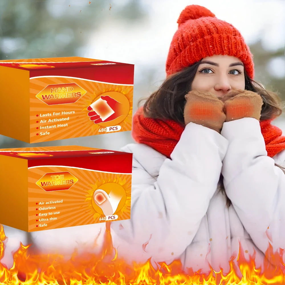 Hand Warmers Air-Activated & Disposable Pocket-Sized