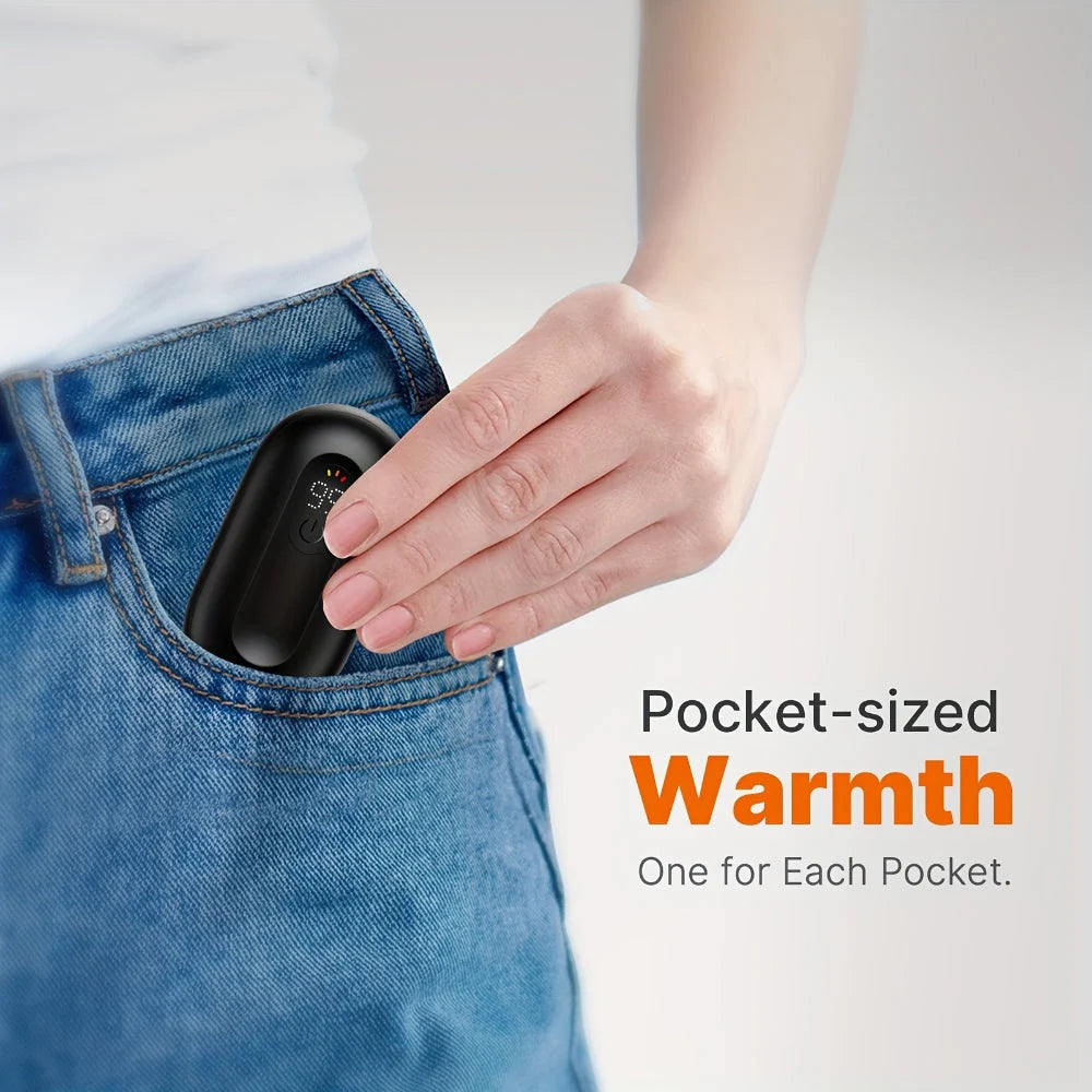 Hand Warmers Magnetic 2-In-1 USB Rechargeable 4000 mAh