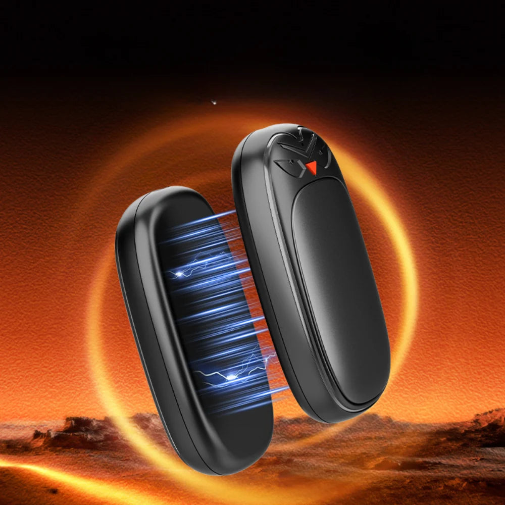 Hand Warmers Rechargeable 20-Hour LED Display Set of 2